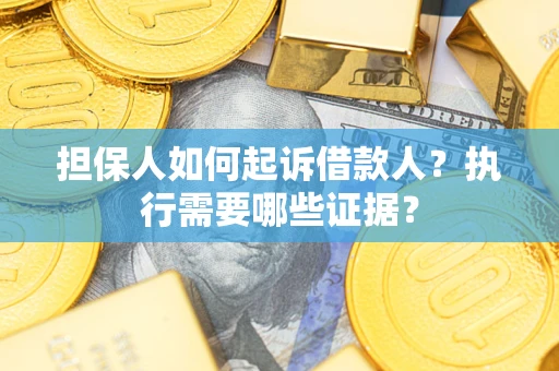 北京担保人如何起诉借款人？执行需要哪些证据？