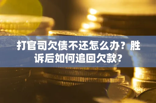 北京打官司欠债不还怎么办？胜诉后如何追回欠款？
