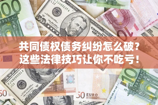 北京共同债权债务纠纷怎么破？这些法律技巧让你不吃亏！