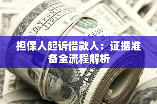 北京担保人起诉借款人：证据准备全流程解析
