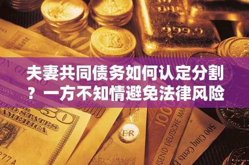 北京夫妻共同债务如何认定分割？一方不知情避免法律风险必看！